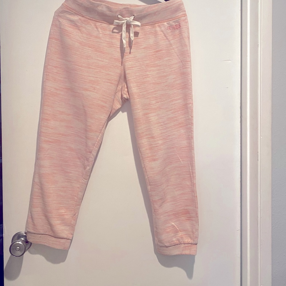 Guess Soft Pink Crop Sweatpants
